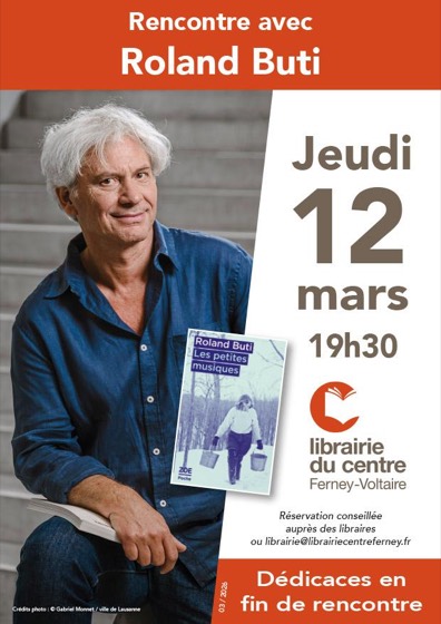 Affiche de la rencontre avec Roland Buti